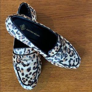 Antonio Melani Leopard Loafers